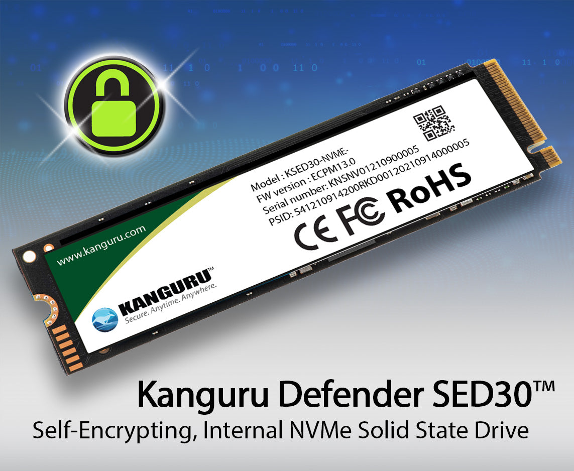 Kanguru Releases New Defender Self-Encrypting, Internal Hardware Encrypted SSDs To Help Organizations Secure Data On Laptops, Tablets, and Computers