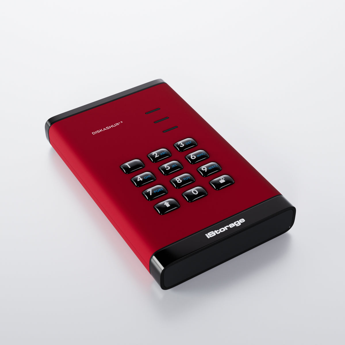 PIN authenticated (8-64 digits – alphanumeric keypad)