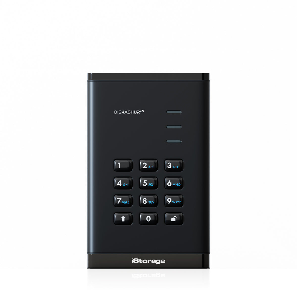 diskAshur3 Hardware Encrypted SSD by iStorage-Black