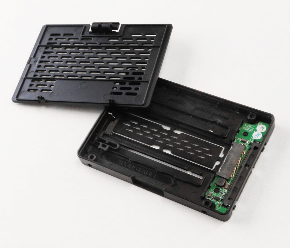 This M.2 SATA Adapter enables duplication of M.2 SATA drives on KanguruClone Hard Drive PRO Duplicators and KanguruClone HD Towers.