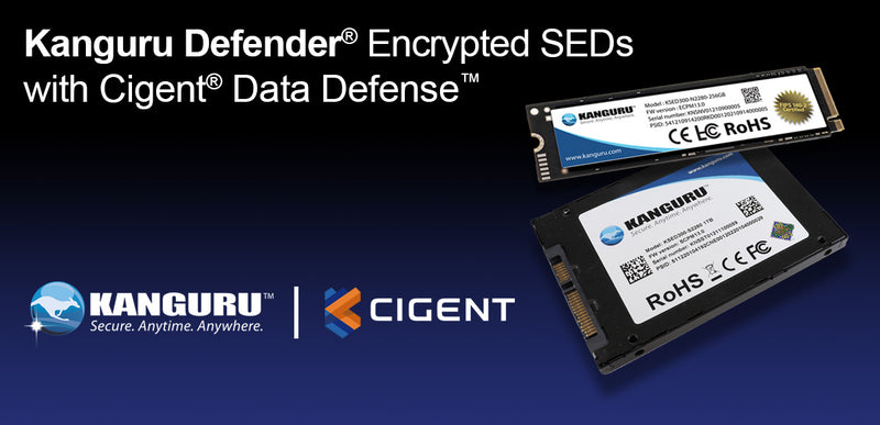 Kanguru and Cigent Launch Self-Encrypting, Secure SSD  Storage to Stop Ransomware and Data Theft