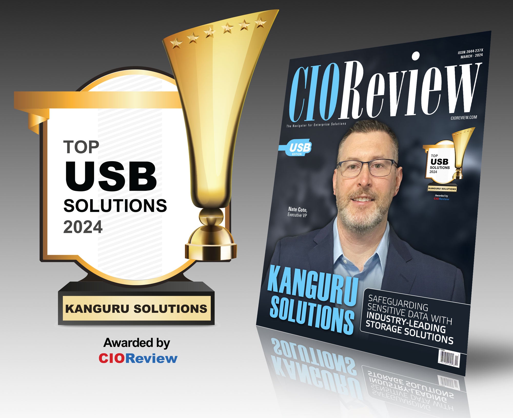 Kanguru receives Top USB Solutions 2024, Awarded by CIOReview