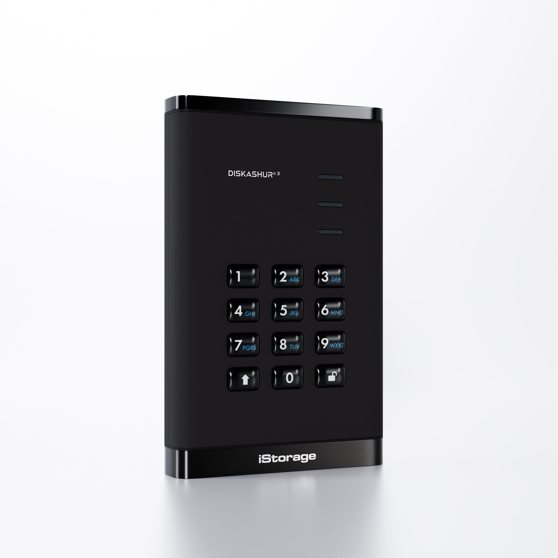 diskAshur3 Hardware Encrypted SSD by iStorage-Black
