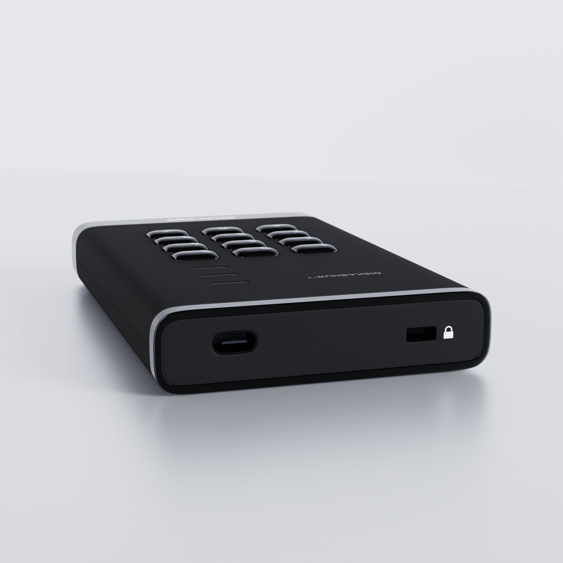 diskAshur3 Hardware Encrypted SSD by iStorage-Black