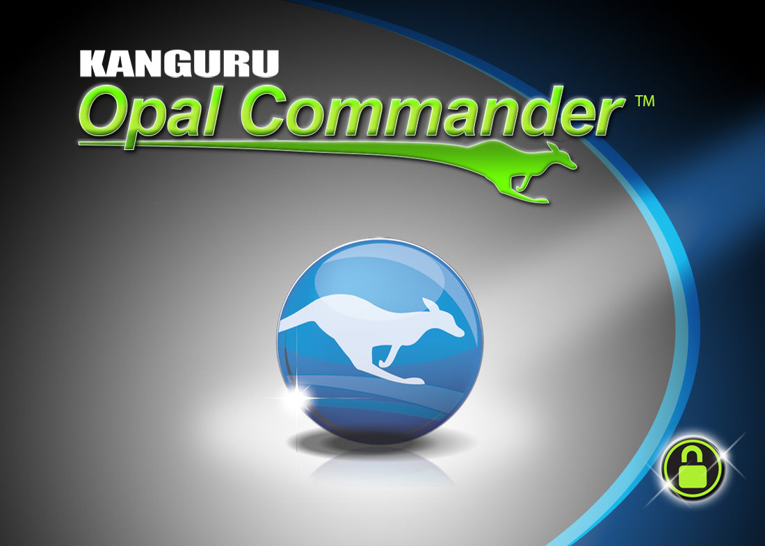 The Kanguru Opal Commander allows users to manage all aspects of the Self-Encrypting Drive, displaying key administrative information for the Opal SED. This includes Drive Details, Lock/Unlock Status and Drive Management.