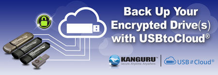 USB to Cloud (Powered by ClevX) - Kanguru Encrypted Backup to Cloud for Defender USB Drives