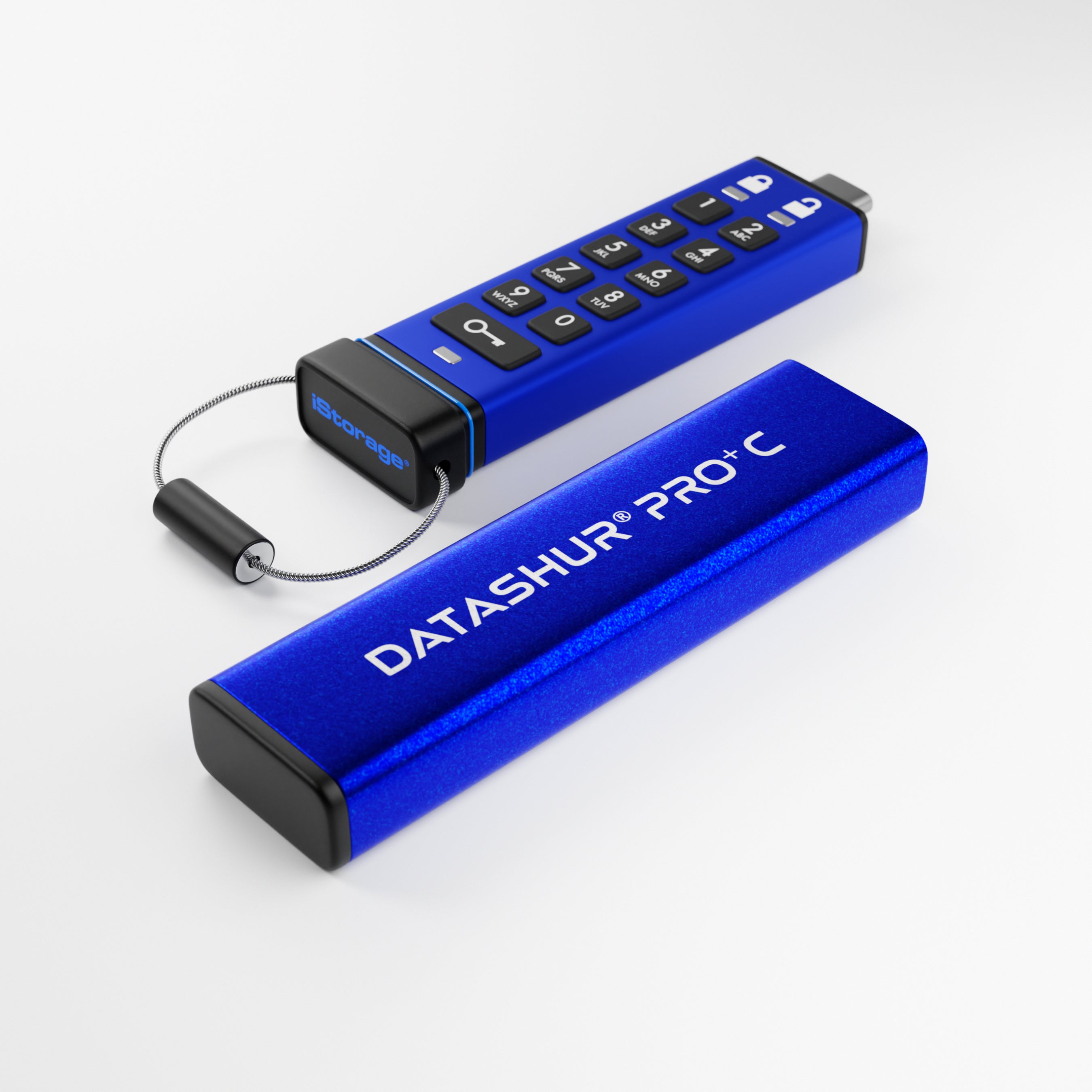 PIN protected (8-15 digits – alphanumeric keypad)