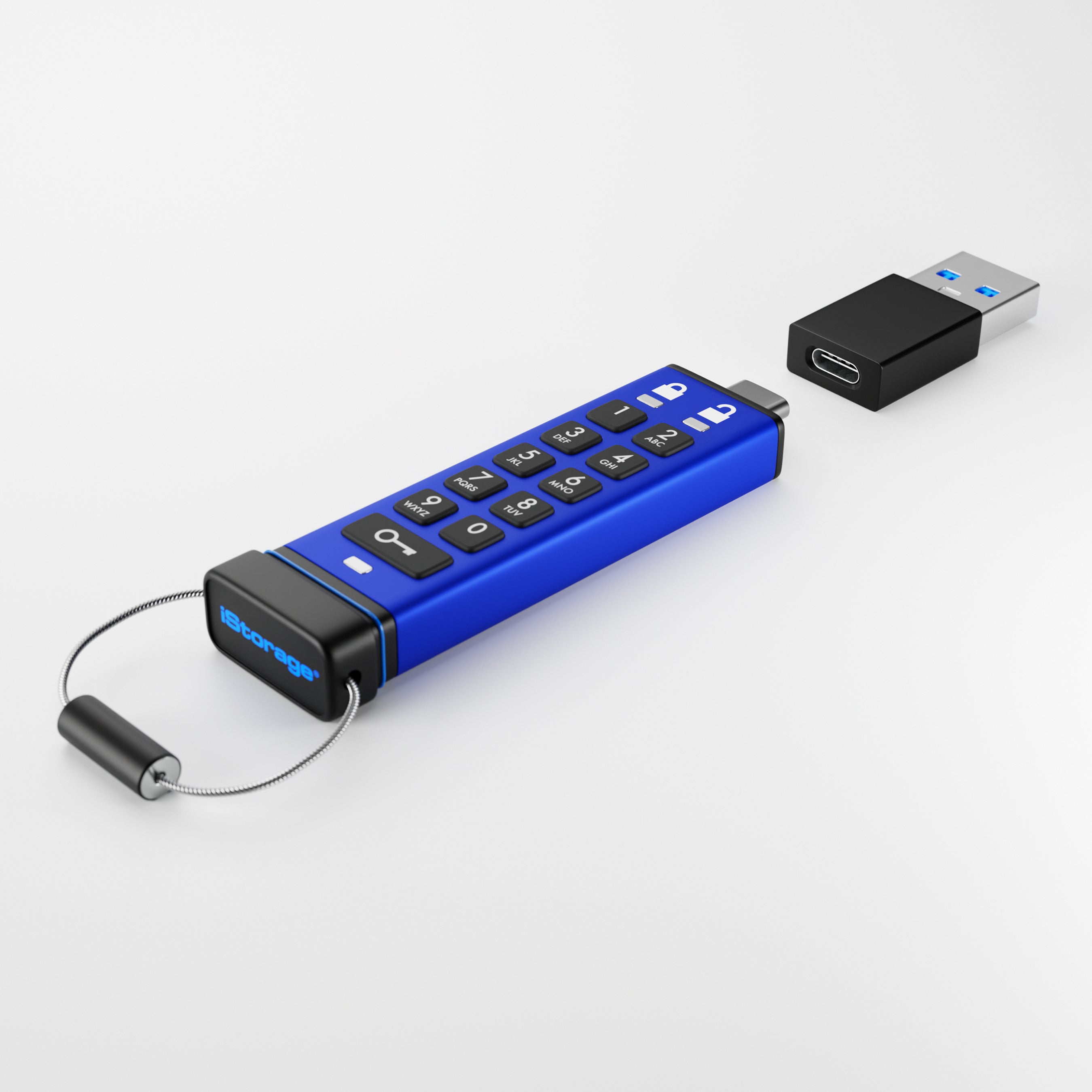 USB Type-C. (Type-C to Type-A adapter included)
