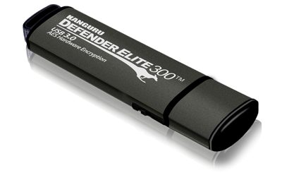 Kanguru Defender Elite300 FIPS 140-2 Certified, Secure, SuperSpeed USB 3.0, Hardware Encrypted Flash Drive