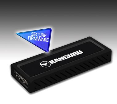Kanguru UltraLock USB-C M.2 NVMe SSD with secure firmware