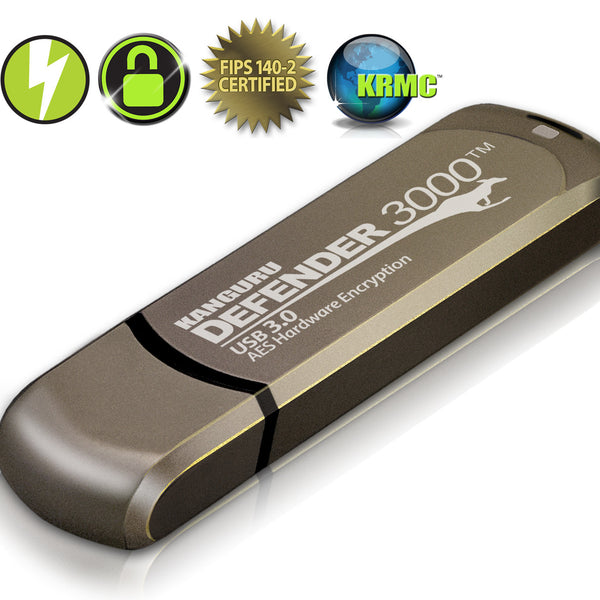 Kanguru Defender 3000™ FIPS 140-2 Certified Flash Drive