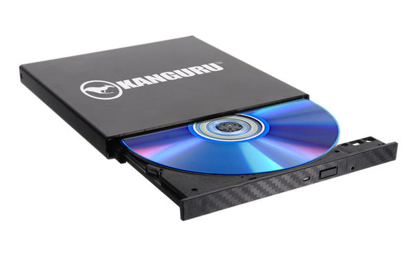 Burn Blu-ray discs quickly and easily with this exceptional Blu-ray burner. The Kanguru QS Slim BD-RE Blu-ray Burner is an ultra-compact, portable optical drive powered by USB using SuperSpeed USB3 interface. This TAA Compliant BDRW Burner can also burn DVDs and CDs making it the perfect device for all of your disk burning needs.