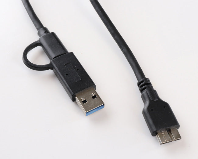 USB-A + USB-C Hi-Speed Cable Connector