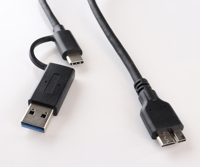 USB-A + USB-C Hi-Speed Cable Connector