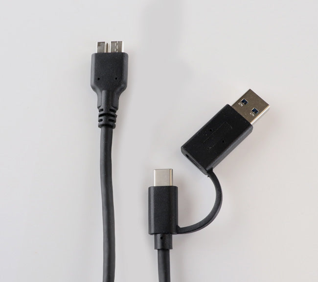 USB-A + USB-C Hi-Speed-Kabelanschluss